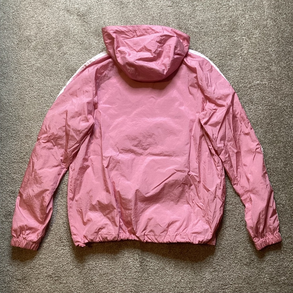 Ellesse Tonvilli Windbreaker Jacket Anorak Hoody Hooded Pink Medium Kangaroo - Picture 9 of 9